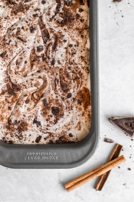 No-Churn Mexican Chocolate Ice Cream