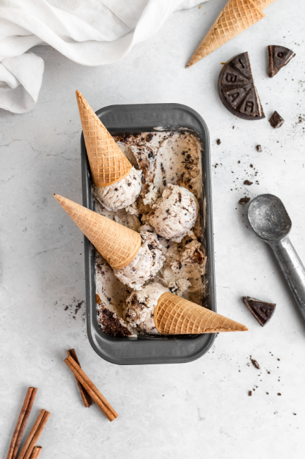 No-Churn Mexican Chocolate Ice Cream
