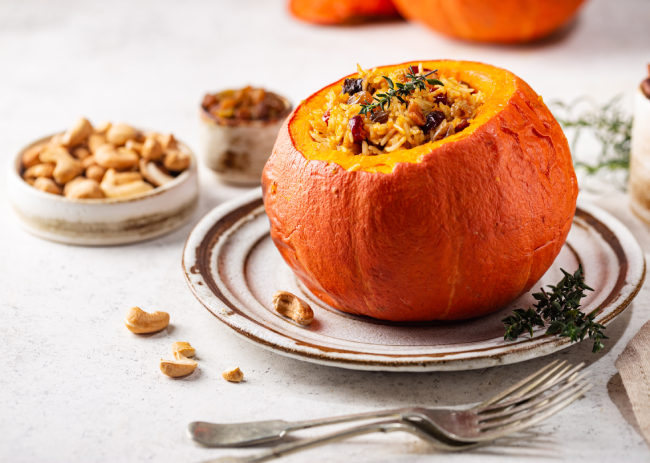Stuffed Pumpkin With Rice