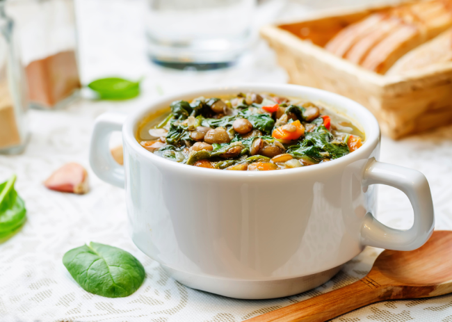 Lentil and Spinach Soup